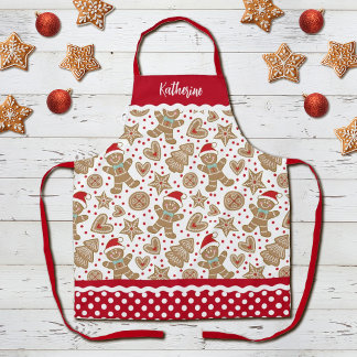 Delantal Apron del hombre del pan de jengibre de los Navida