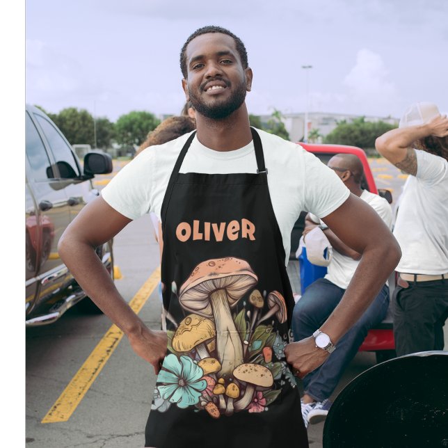 Delantal Apron del hongo del chef Cooking (Subido por el creador)