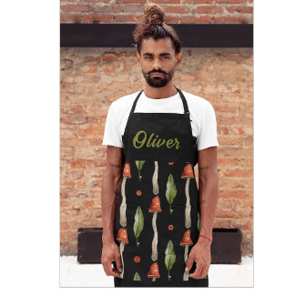 Delantal Apron del hongo del chef Cooking