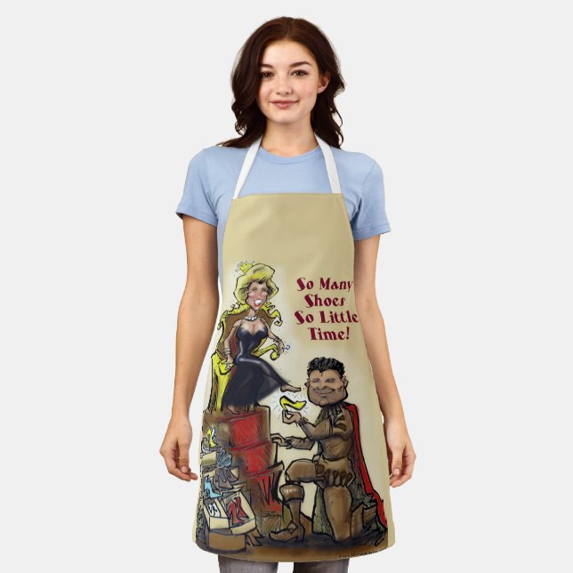 Delantal Apron del mapa mundial de animales (Gastado)