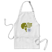 Apron del mercado de la granja a la mesa - Logotip