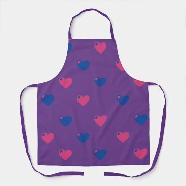 Delantal Apron del Orgullo Bisexual (Anverso)