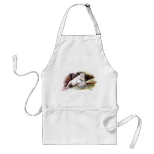 Delantal Apron del oso polar en reposo