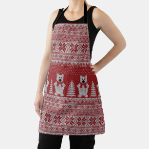 Delantal Apron del oso polar Navidades