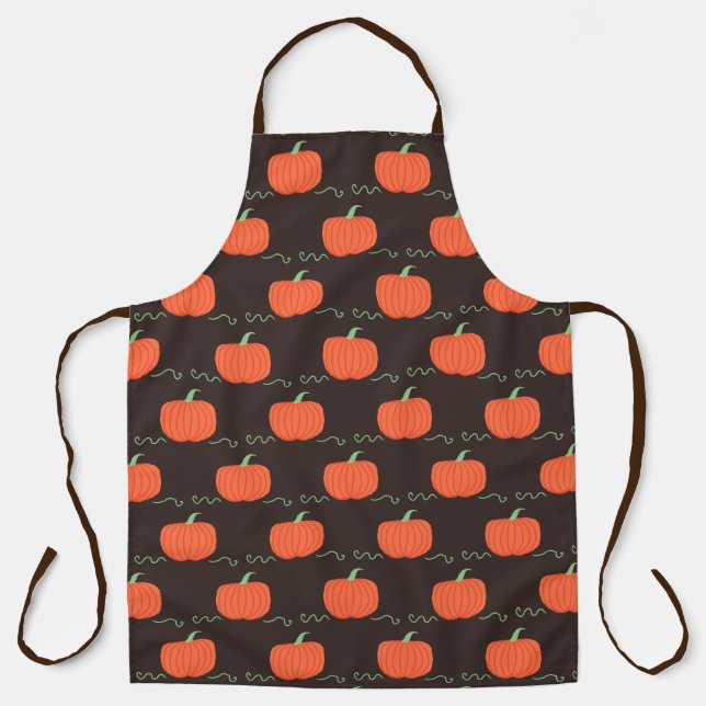 Delantal Apron del parche de calabaza (Anverso)
