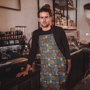 Delantal Aprón del patrón de arte escandinavo