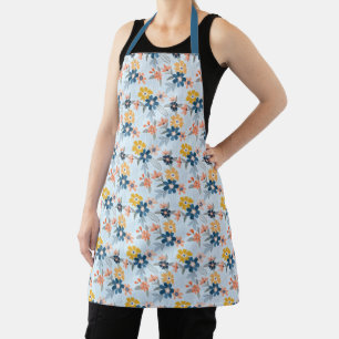 Delantal Apron del patrón de flor inspirado en Boho