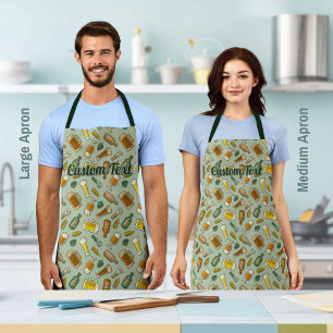 Delantal Apron del patrón de iconos de cerveza