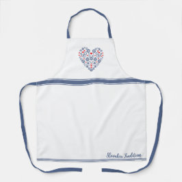 Delantal Apron del patrón folklórico eslovaco