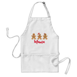 Delantal Apron del Trio Gingerbread para Mujeres, Apron Adu