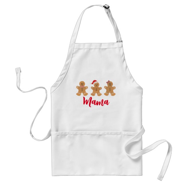 Delantal Apron del Trio Gingerbread para Mujeres, Apron Adu (Frente)