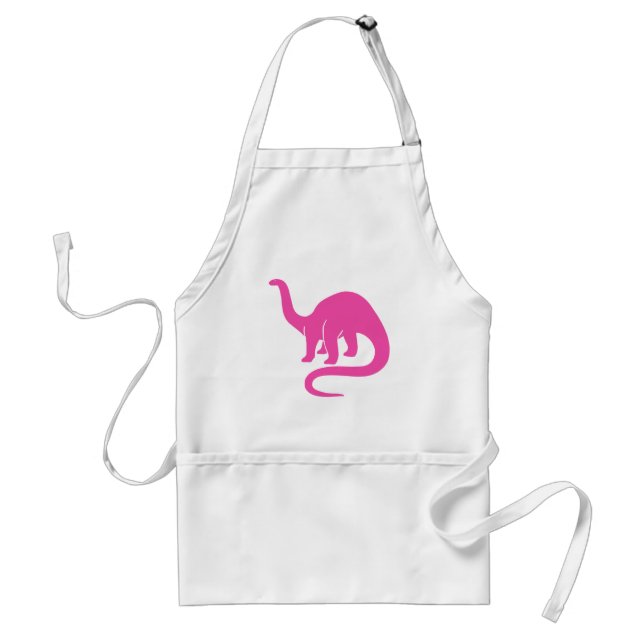 Delantal Apron Dinosaurio - Rosa (Frente)