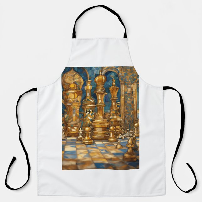 Delantal Aprón diseñado para el ajedrez de ensueño (Anverso)