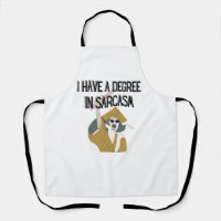 Apron divertida, aguafuerte humorístico ingenioso,