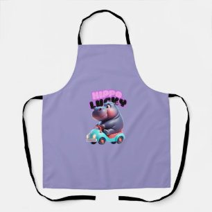 Delantal Apron divertido de conducir Hippo