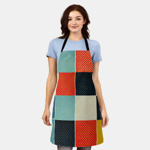 Delantal Apron divertido en el patrón de patchwork