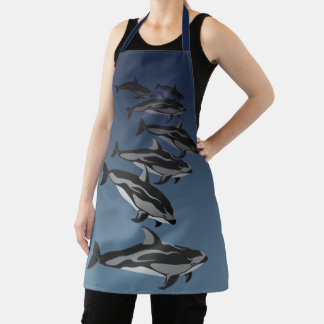 Delantal Apron Dolphin Art Apron y regalos
