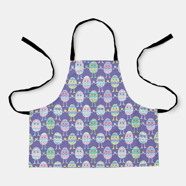 Delantal Apron Easter Eggheads (Anverso)