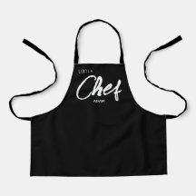Apron, el chef del niño personalizado | Negro mode