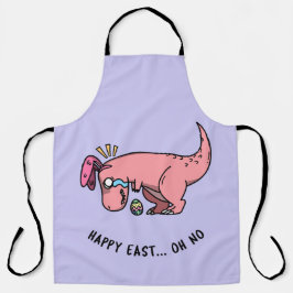 Delantal Apron en la lucha de la Pascua T-Rex