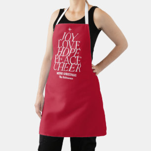 Delantal Apron en temporada de feriado de Navidades del árb
