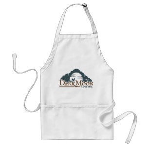 Delantal Apron estándar - Cocina lun oscura con marca