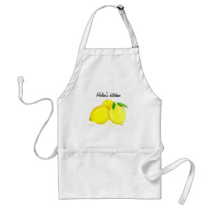 Delantal Apron estándar Personalizado de fruta amarilla Lem