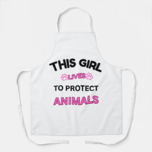 Delantal Apron - Este Chica vive para proteger