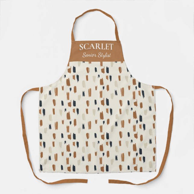 Delantal Apron estilista de moda en beige suave (Anverso)