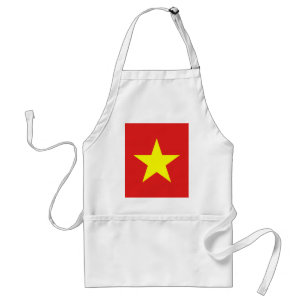 Delantal Apron, estrella de la bandera de Vietnam