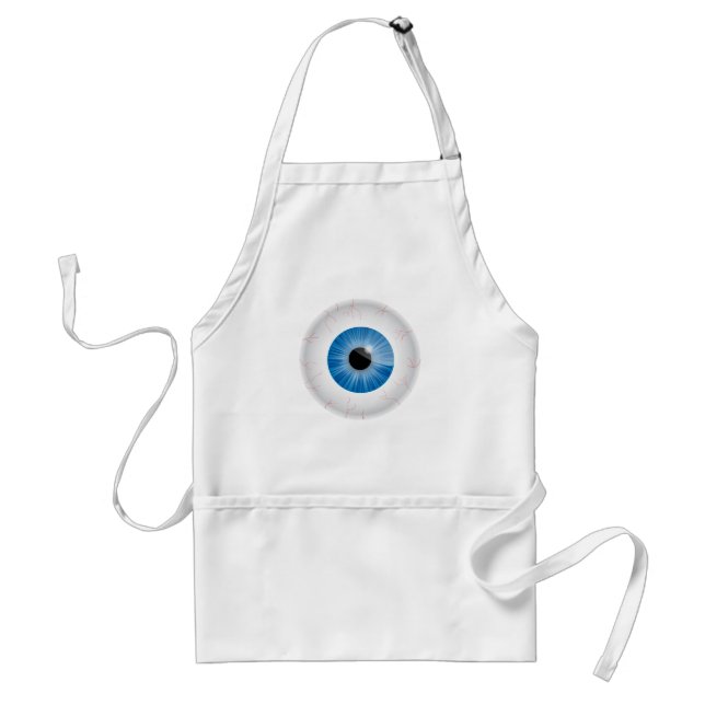 Delantal Apron Eyeball de Blue Bloodshot (Frente)