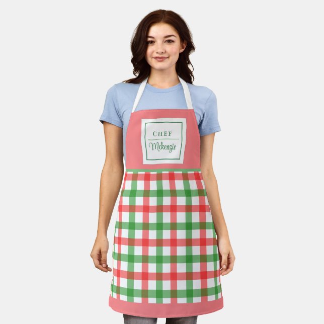 Delantal Apron femenino con retro personalizado (Gastado)