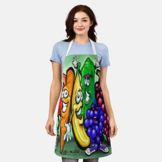 Delantal Apron, Fiesta arcoiris alimentario