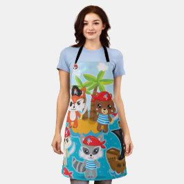 Delantal Apron, Fiesta pirata de equipo animal