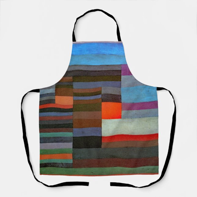 Delantal APRON - "Fire in the Evening" - Paul Klee (Anverso)