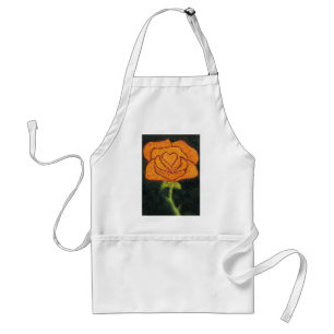 Delantal Apron floral "Corazón Rosa #2"