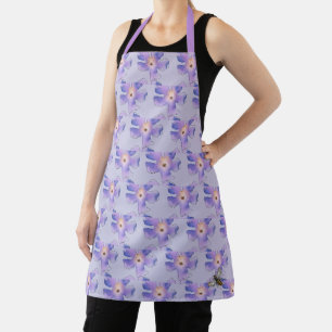 Delantal Apron floral de abeja