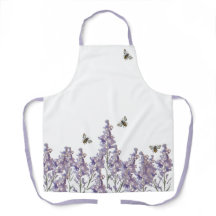 Apron floral de abeja