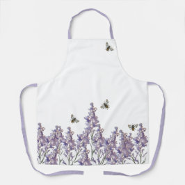 Delantal Apron floral de abeja