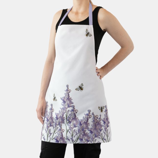 Delantal Apron floral de abeja (in situ)