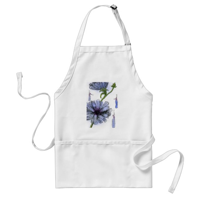 Delantal Apron floral de "achicoria" (Frente)