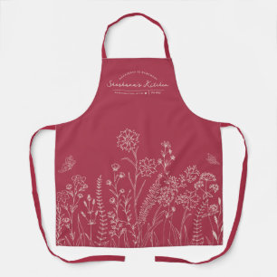 Delantal Aprón floral de Bonito personalizada con estilo de