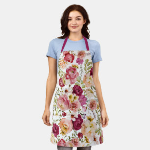 Delantal Apron floral de inspiración vintage caprichoso
