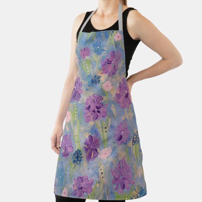 Delantal Apron floral de primavera (in situ)