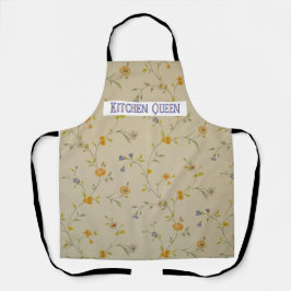 Delantal Apron floral Pastel personalizado