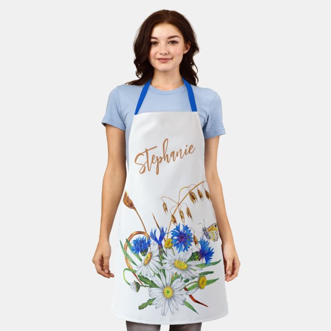 Delantal Apron floral personalizada, madre-hija Personaliza (Gastado)
