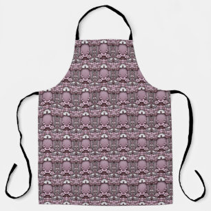 Delantal Apron floral rosa