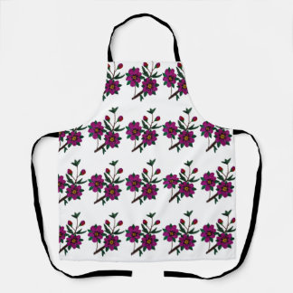 Delantal Apron floral rosa para ella