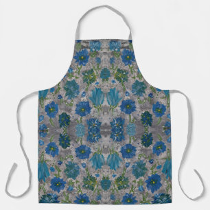 Delantal Apron floral turquesa Daisy