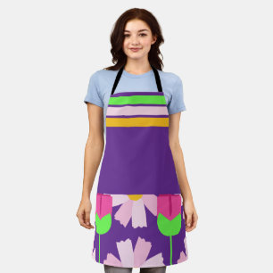 Delantal Apron floral vibrante - Una muestra de color